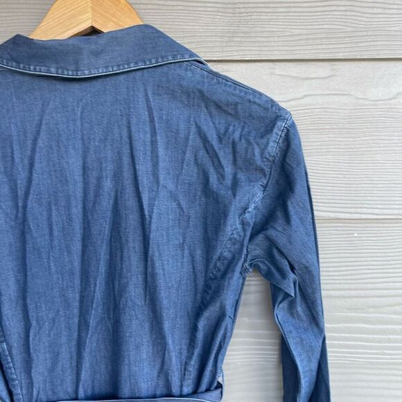 Brooks Brothers denim belted A line dress - Picture 8 of 8